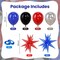 58PCS Red Blue Black & Metallic Silver Balloon Set – Hero Theme Birthday, Boys Party, Kids Celebration & Event Backdrop Decorations (12 Inch Latex & Foil Balloons)